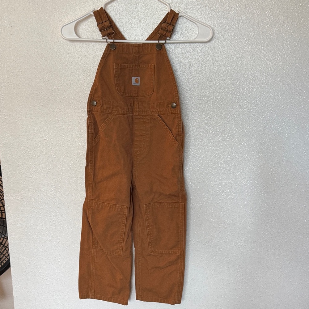 Carhartt Kids Overalls in Rust